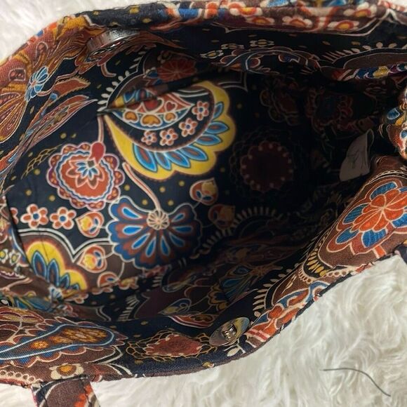VERA BRADLEY Sherry Tote Bag Purse Retired Kensington Pattern Floral Paisley - Picture 7 of 10